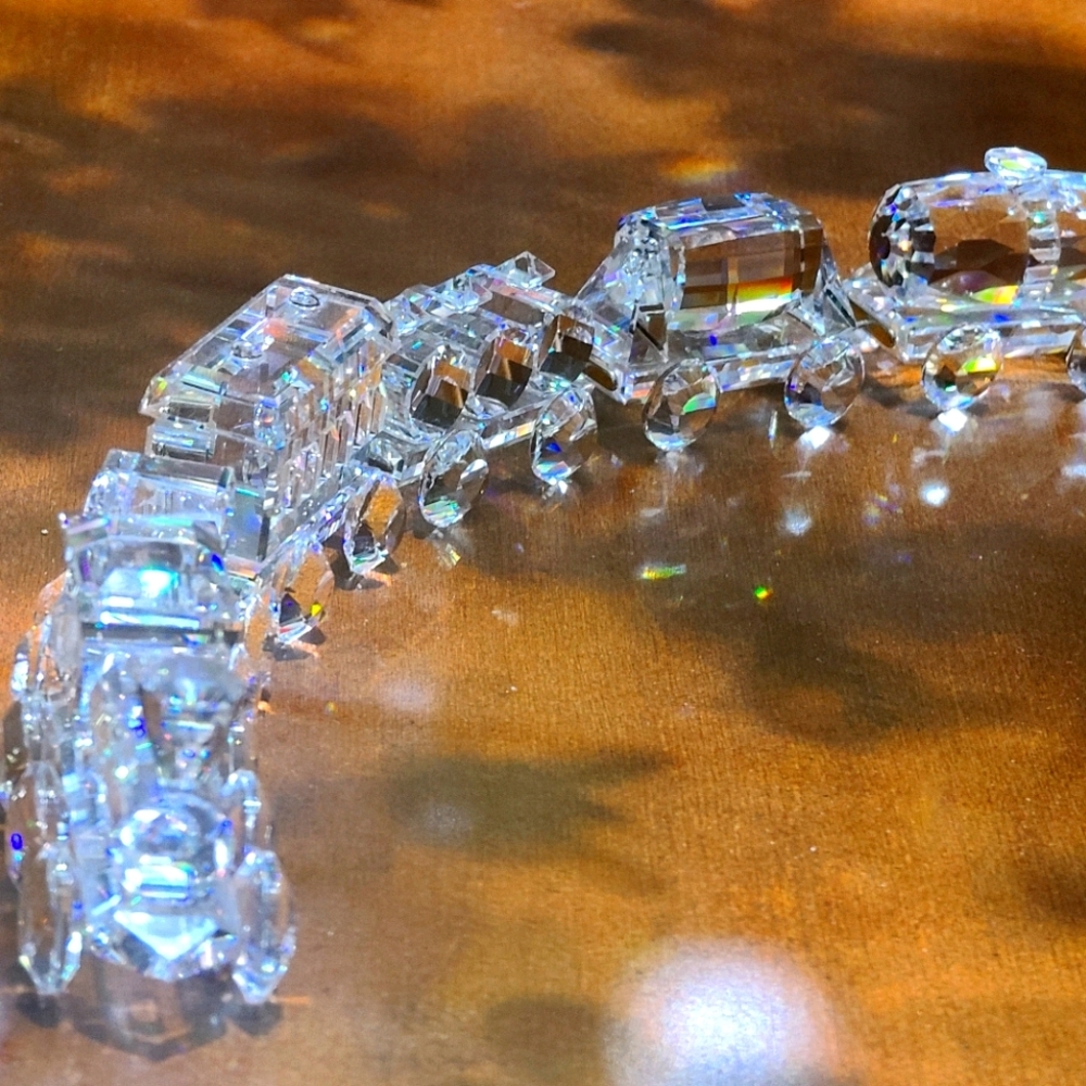 SWAROVSKI FIGURINES CRYSTAL TRAIN SET